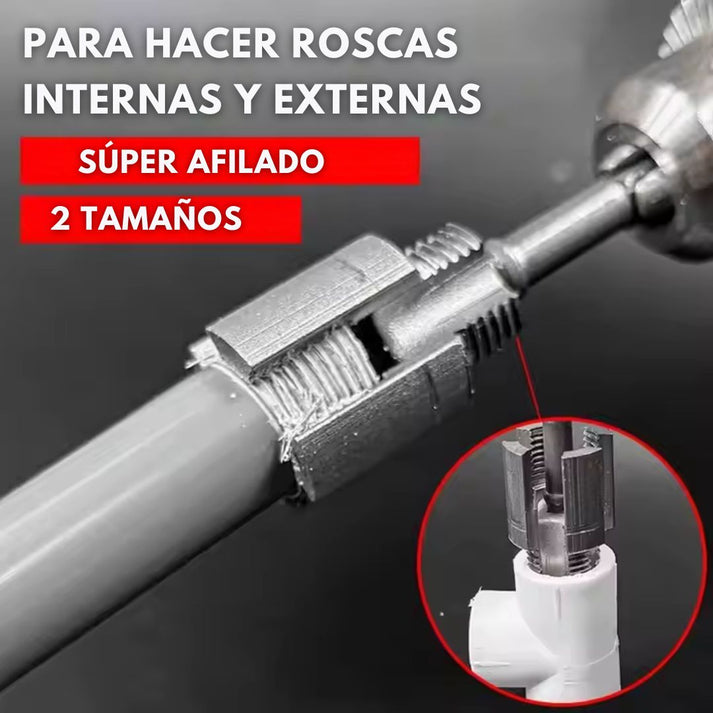 Herramienta de corte de roscas de tubos RoscaMax® 🔥Oferta 2x1 + Anti óxido de Regalo🎁