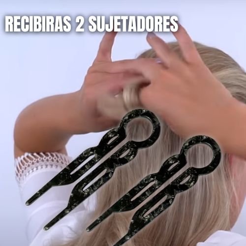 Pack de 2 Sujetadores para Cabello StyleHold® Mantén Tu Peinado Perfecto Todo el Día Con 60% Descuento🔥