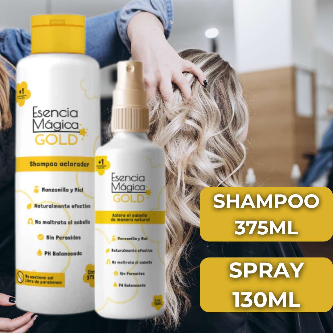 KIT ESENCIA MAGICA GOLD® ACLARANTE NATURAL PARA CABELLO 😍OFERTA 60% DESCUENTO😍