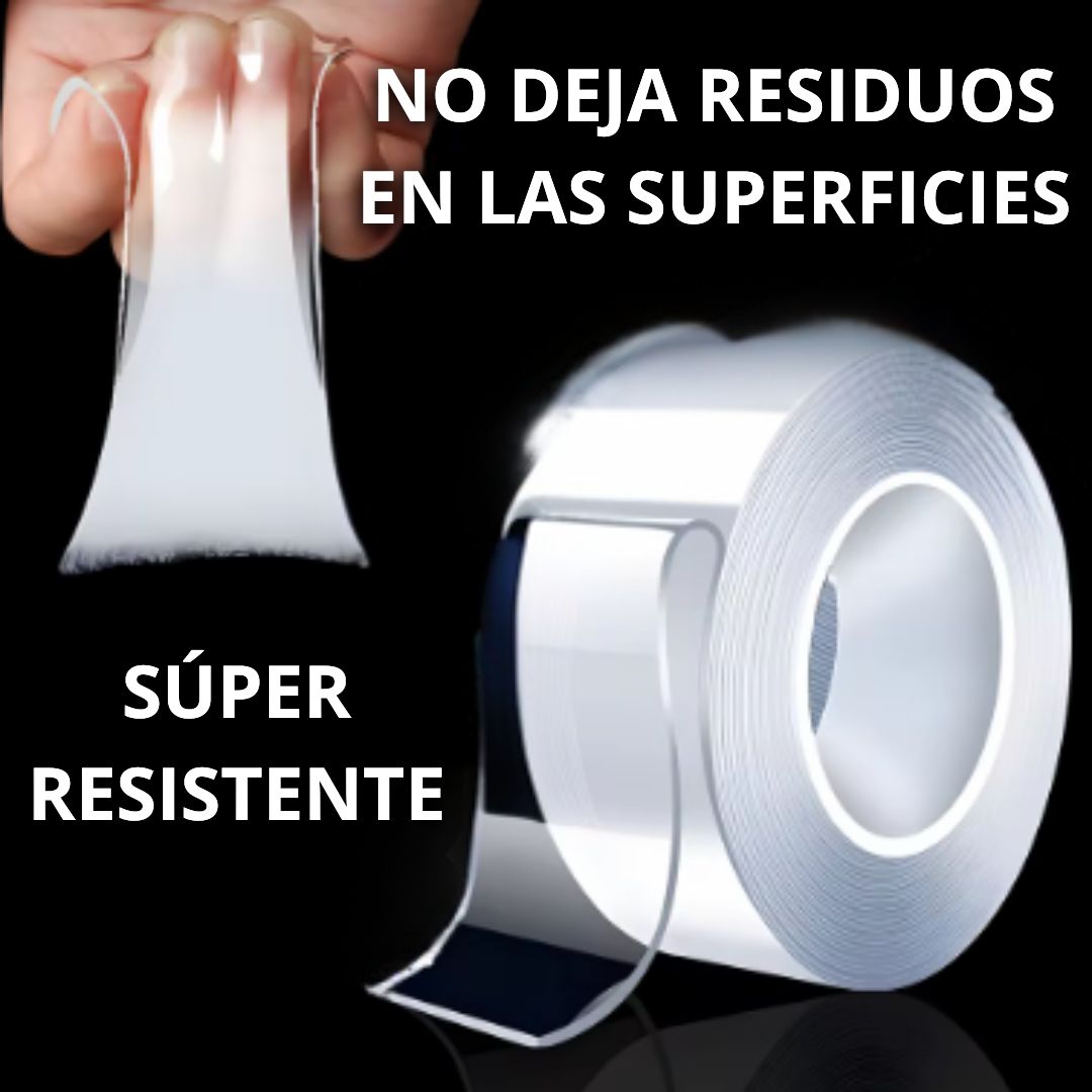 PEGAMAX™ Cinta Adhesiva Doble Cara Reutilizable – OFERTA 3x1 🤩