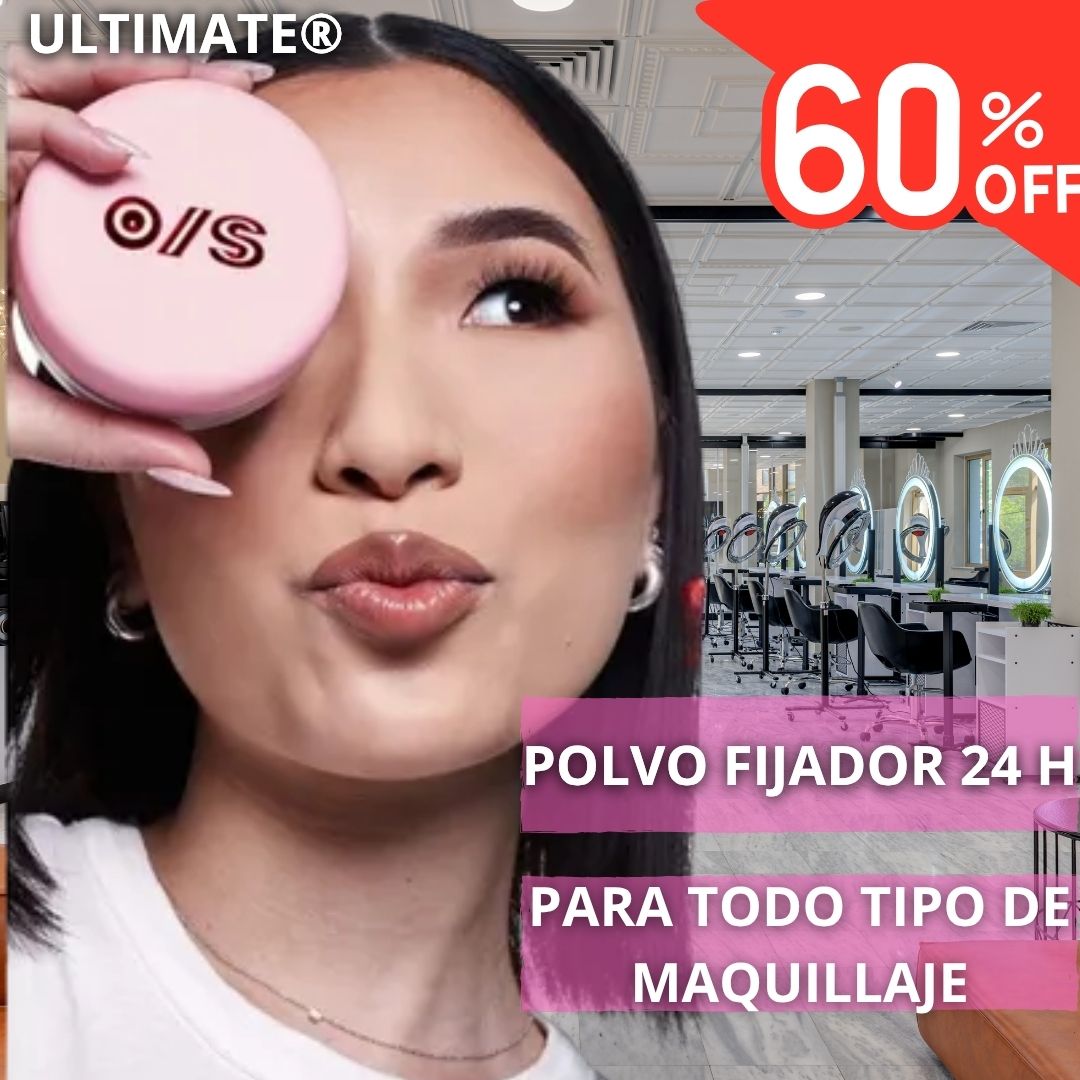 Polvo fijador Control de brillo y 24 horas de Duración Con 60% Descuento🔥