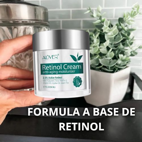 Rejuvenece tu Piel: Crema con Retinol ALIVER® Para Reducir Arrugas y Mejorar tu Textura Facial Oferta 2X1🔥