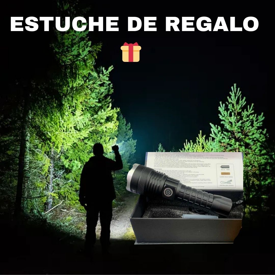 🔦LINTERNA TÁCTICA MILITAR  + ESTUCHE DE REGALO🎁