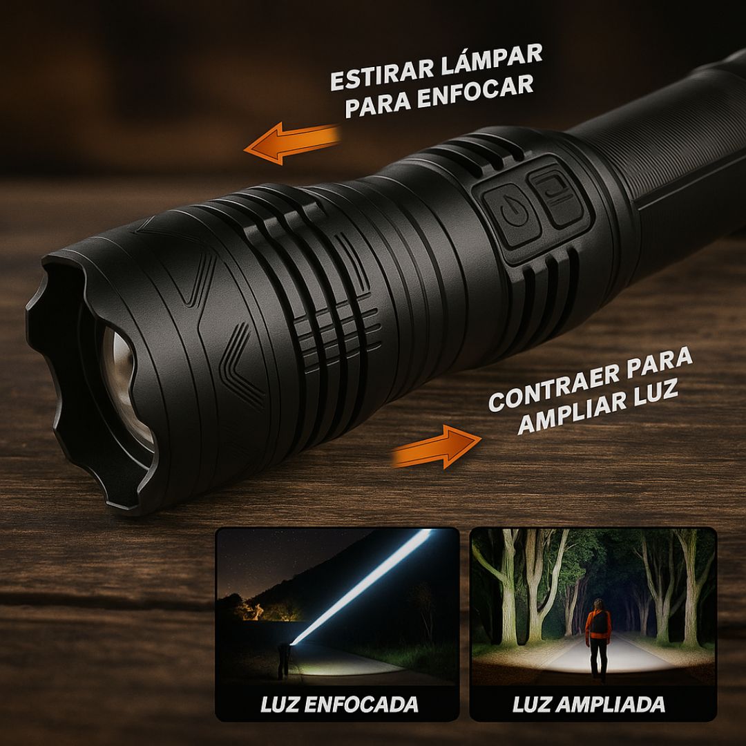 🔦LINTERNA TÁCTICA MILITAR  + ESTUCHE DE REGALO🎁