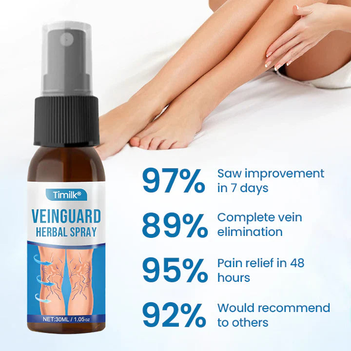 Timilk® VeinGuard Herbal Spray- ¡Contribuye a los sintómas fisicos y visuales de las varices!