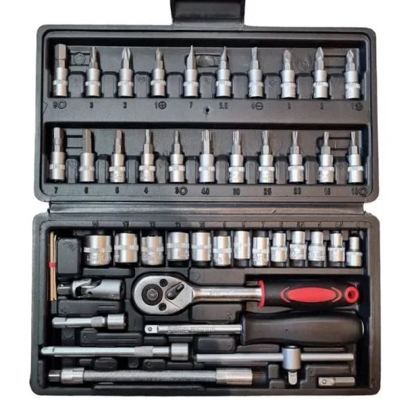 Juego de Llaves 46 Piezas PowerTool Max 46™:!Lo escencial en un kit!