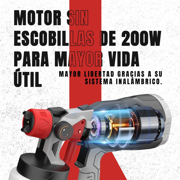 Pistola De Pintura Inalámbrica Con Batería incluida🔥 Oferta 60% Descuento🔥