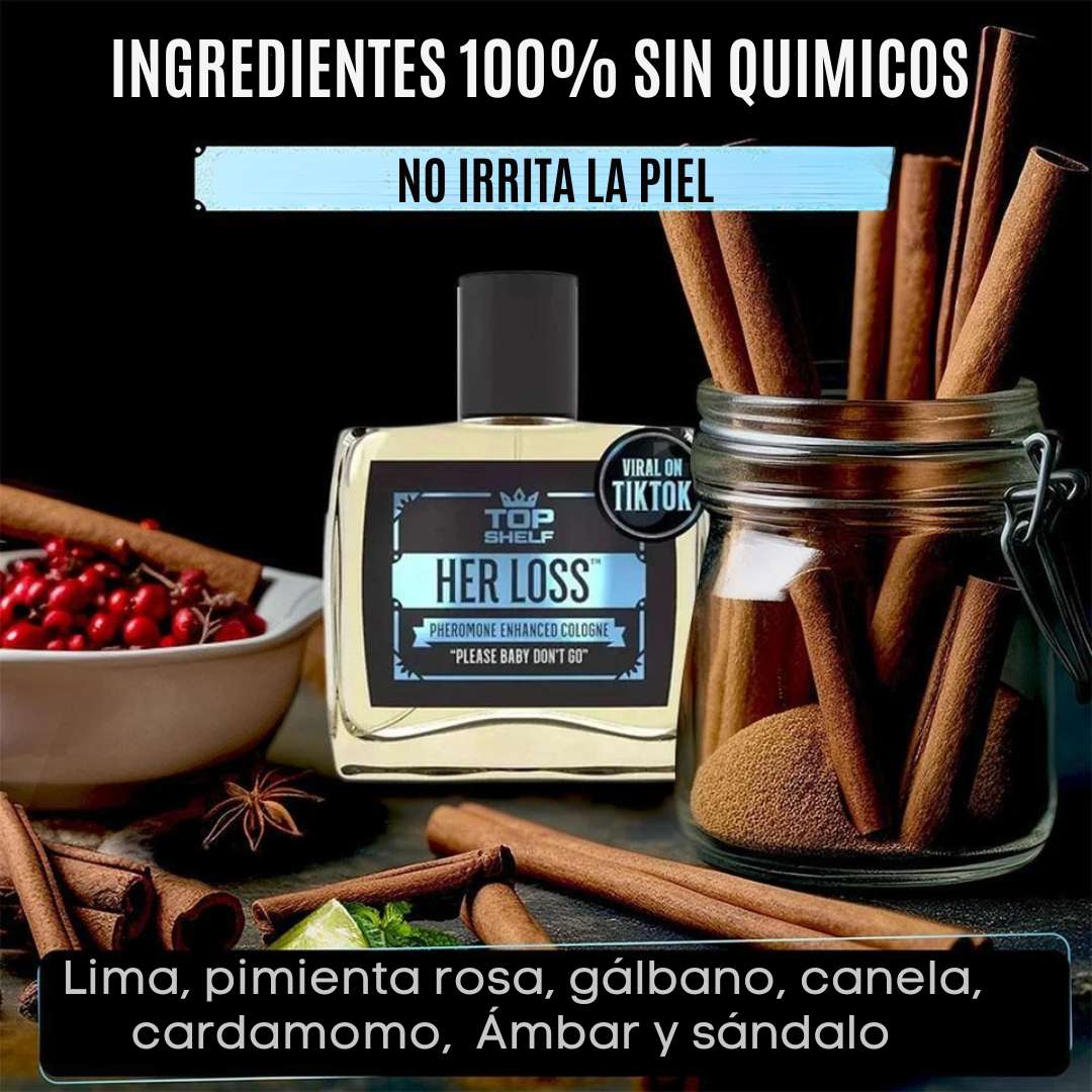 Súper Combo Perfume con Feromonas Her Loss® + Lubricante + Potencializador 😎 60% Descuento😎
