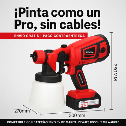 Pistola De Pintura Inalámbrica Con Batería incluida🔥 Oferta 60% Descuento🔥