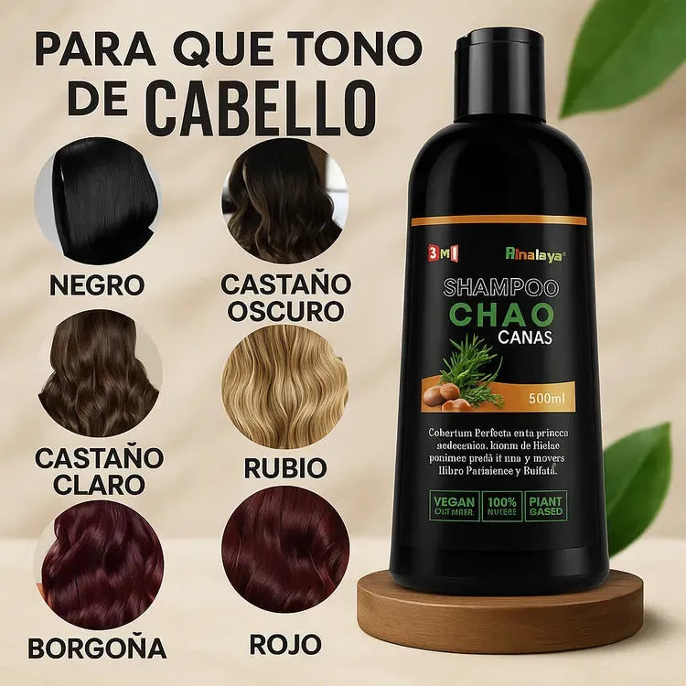 Kit Shampoo Chao Canas + Tratamiento Gratis  VERSION MEJORADA 🎁2 KITS AL PRECIO DE 1🎁