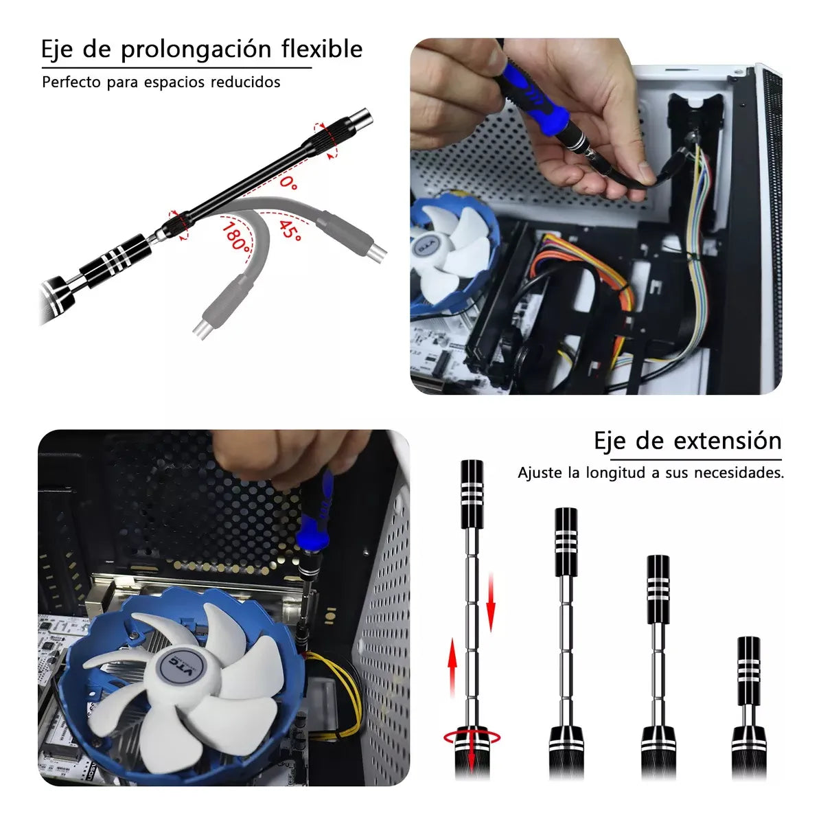 Kit 115 en 1 destornilladores HERRAMPRO®
