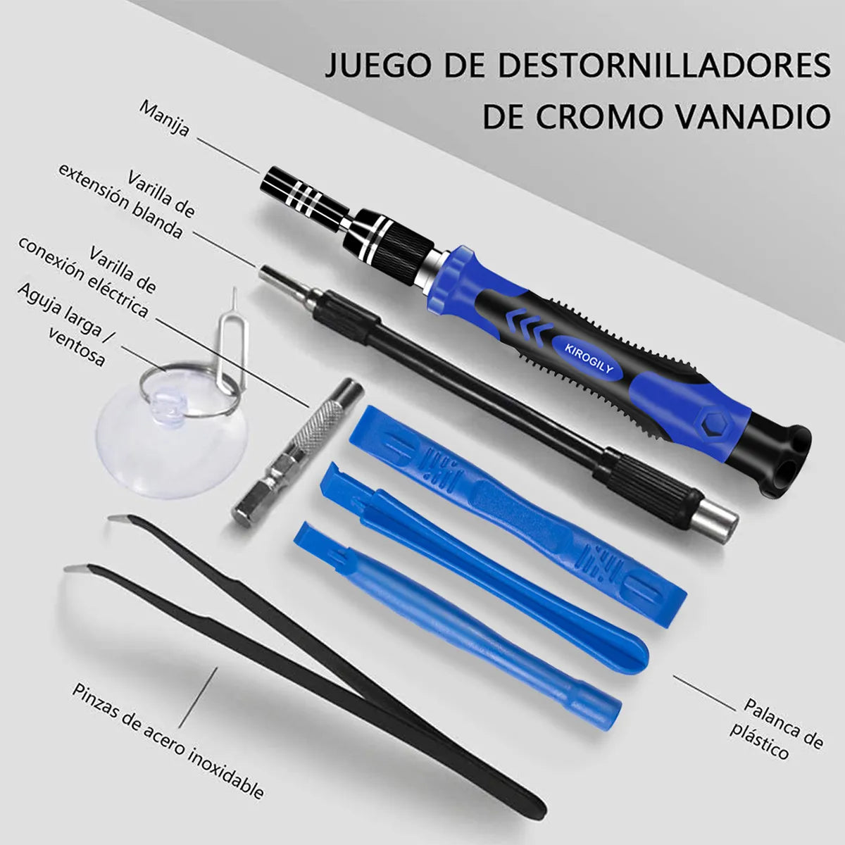 Kit 115 en 1 destornilladores HERRAMPRO®