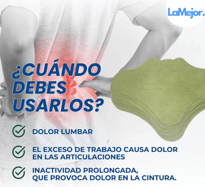 PARCHES PARA EL DOLOR DE ARTICULACIONES, LUMBAR, CIÁTICA Y ESPALDA - SALUVERA® 2x1