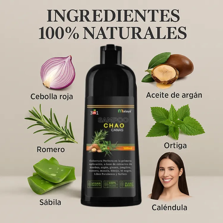 Kit Shampoo Chao Canas + Tratamiento Gratis  VERSION MEJORADA 🎁2 KITS AL PRECIO DE 1🎁