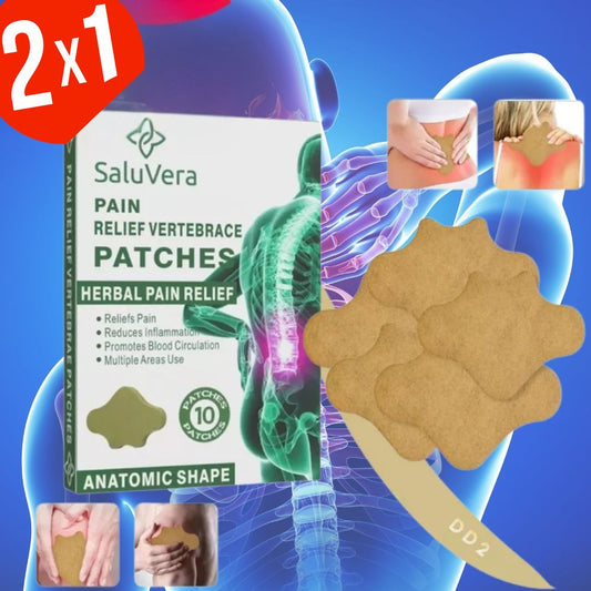 PARCHES PARA EL DOLOR DE ARTICULACIONES, LUMBAR, CIÁTICA Y ESPALDA - SALUVERA® 2x1