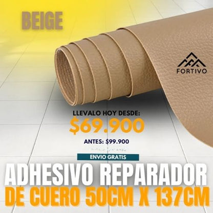 ADHESIVO REPARADOR DE CUERO | 50CM X 137CM | FORTIVO®