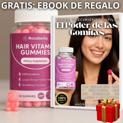 Gomitas Anti-Caída de Cabello QQZOFG® Con 60% Descuento🔥+ Multivitamínico Para crecimiento Gratis🎁