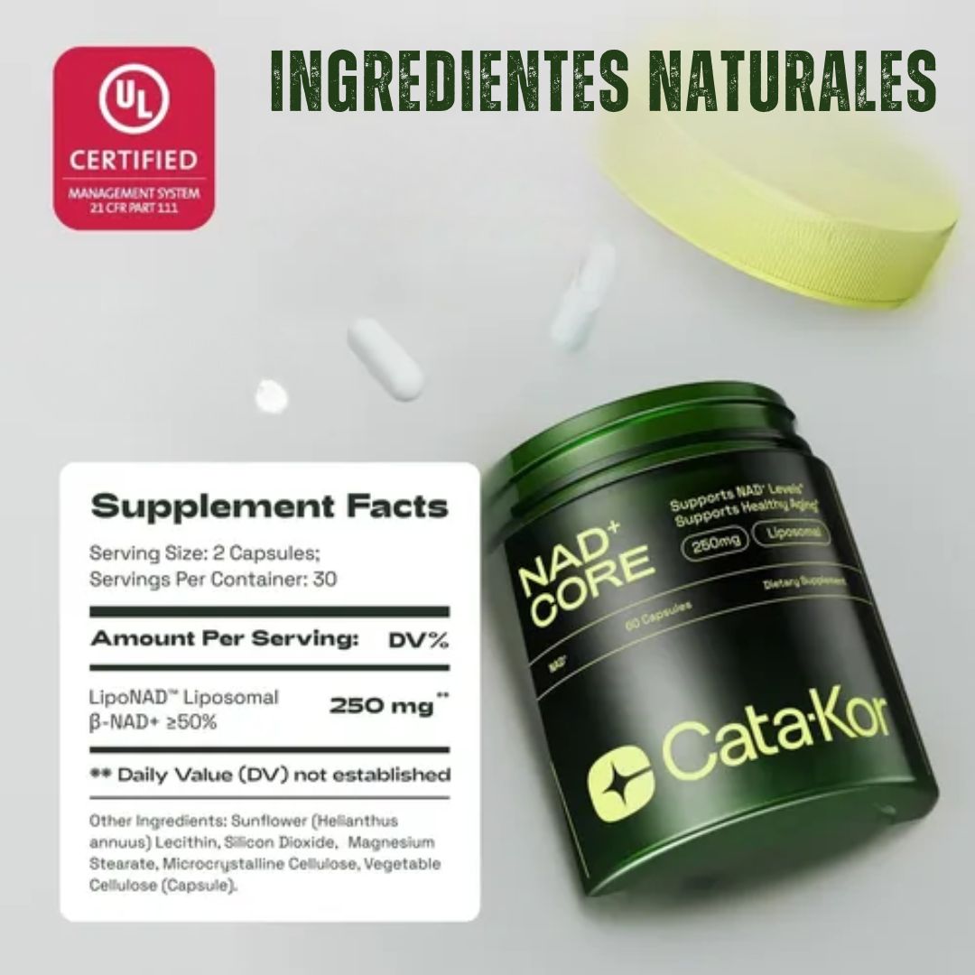 Suplemento en Polvo para Antienvejecimiento y Energía NAD® Con 60% Descuento🔥