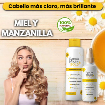 KIT ESENCIA MAGICA GOLD® ACLARANTE NATURAL PARA CABELLO 😍OFERTA 60% DESCUENTO😍