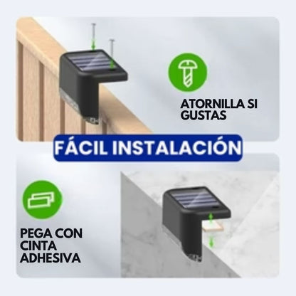 Kit X4 Luces Led Automáticas Solares 🌟 Ilumina tu Hogar – Sin Cables, Sin Gastar Luz! Con 60% Descuento🔥