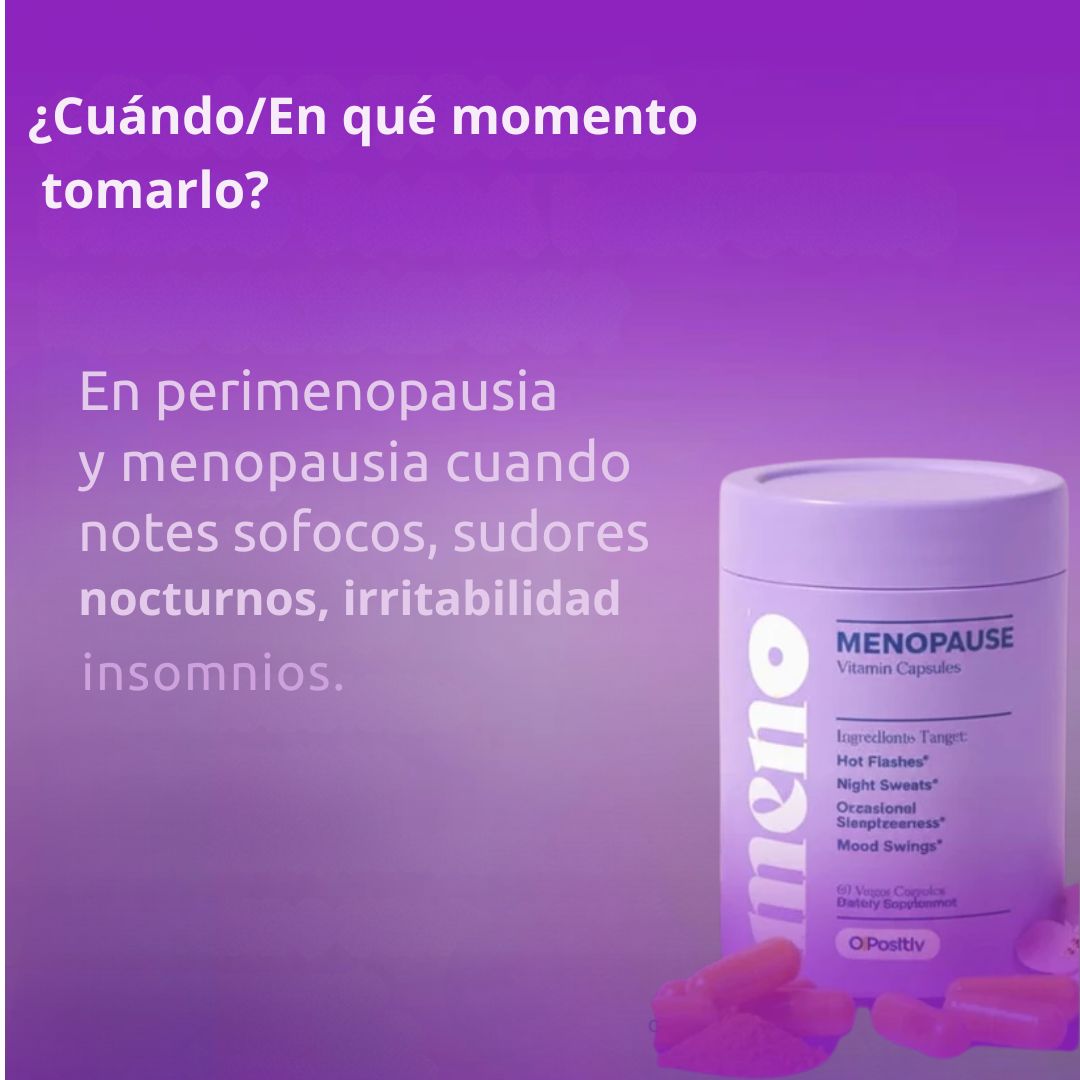 MENO® Cápsulas Adelgazantes y reguladores de la Menopausia l Bienestar natural para cada etapa de la menopausial