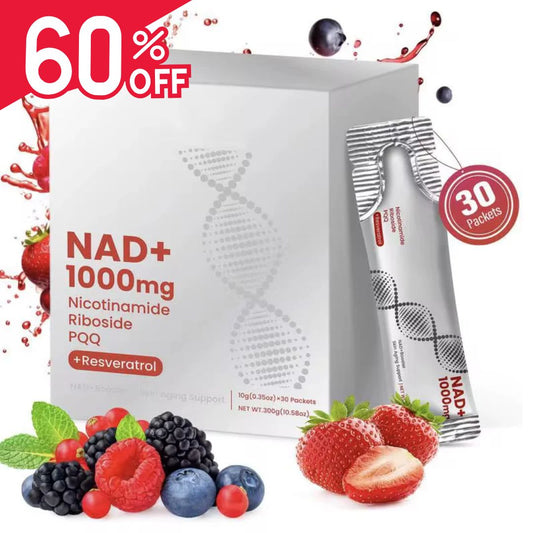 ¡Revitaliza Tu Energía y Activa Tu Vitalidad 🧬 NAD+ 1000 mg con Nicotinamida Ribósido, PQQ y Resveratrol – 30 Sobres ZOONE® Con 60% Descuento🔥