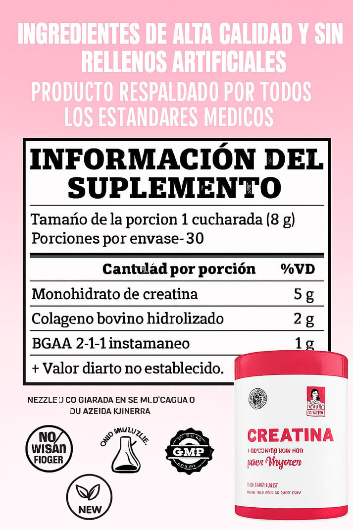 Creatina monohidratada Old School® Crece los musculos que mereces🔥60% de Descuento🔥EL ORIGINAL