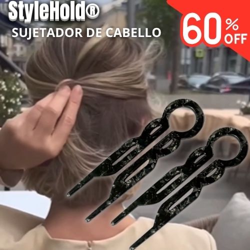 Pack de 2 Sujetadores para Cabello StyleHold® Mantén Tu Peinado Perfecto Todo el Día Con 60% Descuento🔥