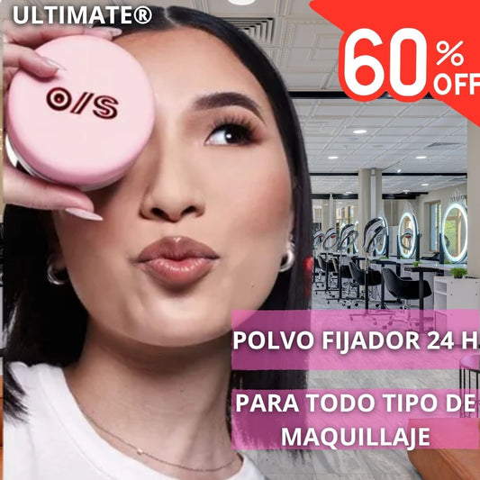 Polvo fijador Control de brillo y 24 horas de Duración Con 60% Descuento🔥