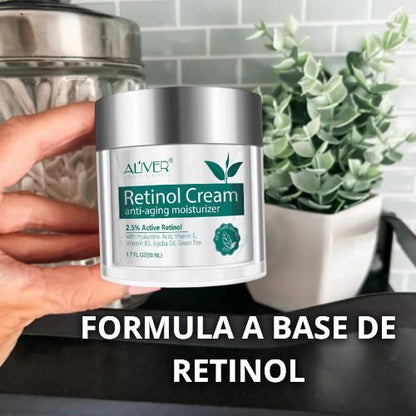 Rejuvenece tu Piel: Crema con Retinol ALIVER® Para Reducir Arrugas y Mejorar tu Textura Facial Oferta 2X1🔥