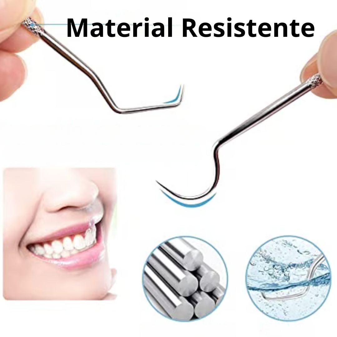 Set Juego de palillos de dientes de acero inoxidable CleanDentPro® Súper Oferta 2x1🔥