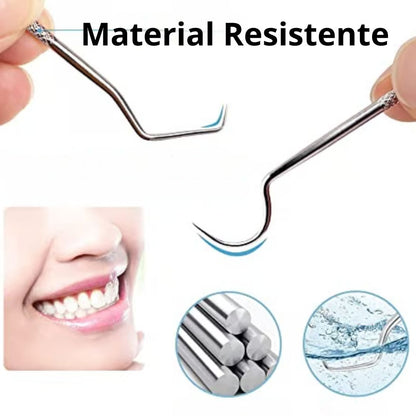 Set Juego de palillos de dientes de acero inoxidable CleanDentPro® Súper Oferta 2x1🔥
