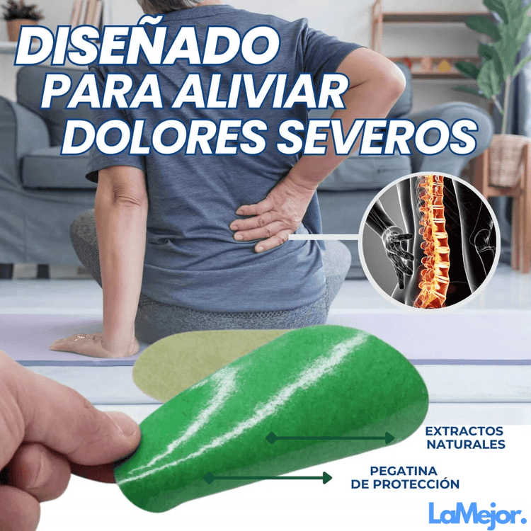 PARCHES PARA EL DOLOR DE ARTICULACIONES, LUMBAR, CIÁTICA Y ESPALDA - SALUVERA® 2x1