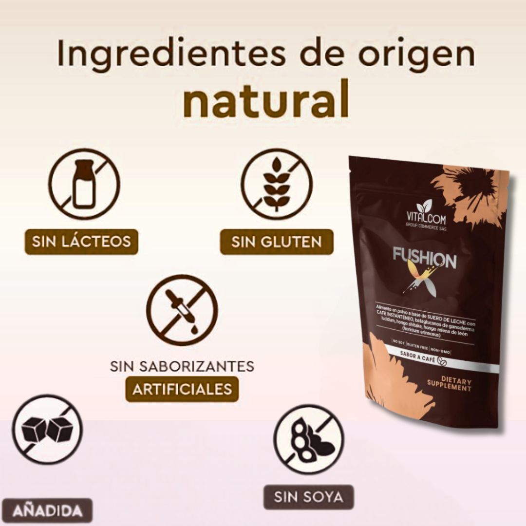 VITALCOM® Fushion La Solución Natural para Energía Imparable Durante Todo el Día Con 60% Descuento🔥
