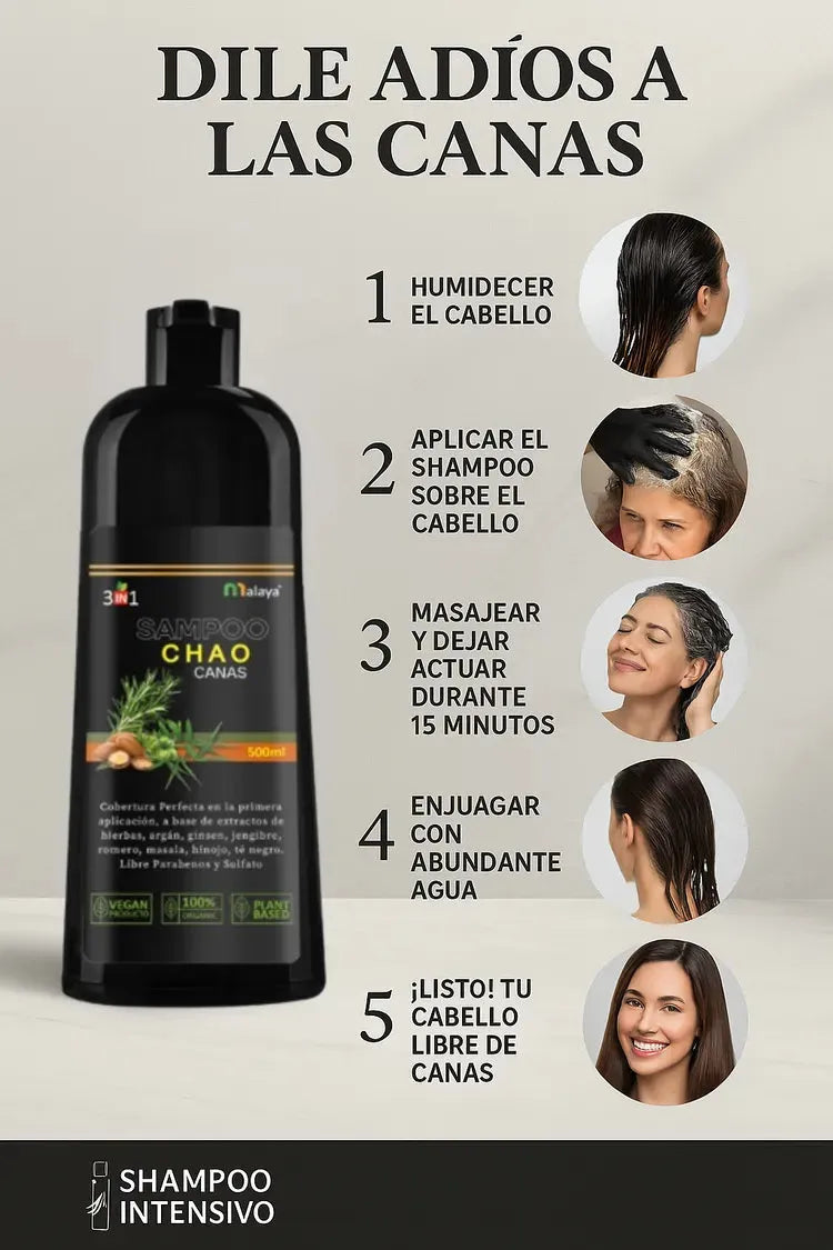 Kit Shampoo Chao Canas + Tratamiento Gratis  VERSION MEJORADA 🎁2 KITS AL PRECIO DE 1🎁