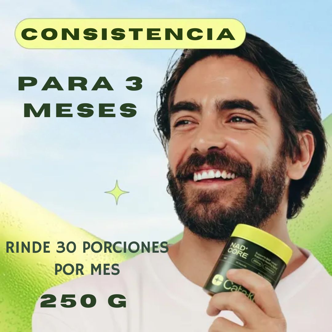 Suplemento en Polvo para Antienvejecimiento y Energía NAD® Con 60% Descuento🔥