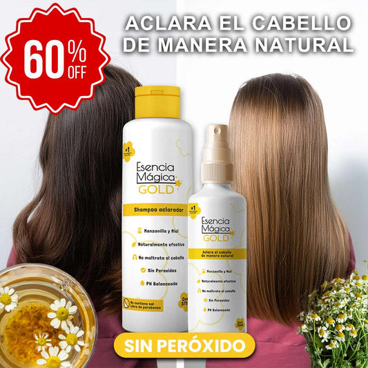 KIT ESENCIA MAGICA GOLD® ACLARANTE NATURAL PARA CABELLO 😍OFERTA 60% DESCUENTO😍
