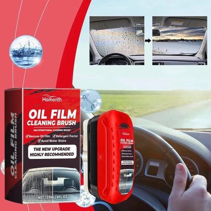 Oil Film Cleaning Brush® Cepillo-Antiempañado y limpieza -Visión clara para una conducción más segura OFERTA 2X1